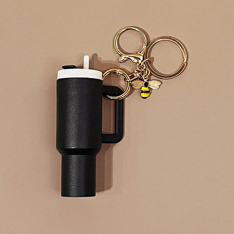 Wholesale Ice Cup Mini Tumbler Cup Keychains with Key Chain Pendant Can Put Lipstick Backpack Small Pendant Can Wrap